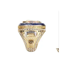 Three Rings Men Men Fashion Sports Jewelry No.35 D U R A N T Championship Ring Compans Gofer Hight US 814 Drop Delivery DHDK3