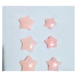 Ornamentos de craft star star rosa rosa de pedra nAkes stones cora￧￵es decora￧￣o manusear pe￧as acess￳rios de colar diy 25mm 30 mm dhmci