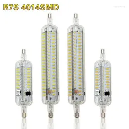 R7S LED -glödlampa 78mm 5W Corn 118mm 10W AC 110V 220V 4014 SMD Silikon LED -lampor Byt ut halogenljus