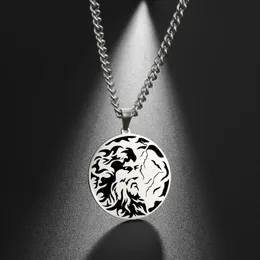 Colares pendentes Fishhook mitologia grega zeus colar rei dos deuses, cor de aço inoxidável sobrenatural para homem para homem joalheria