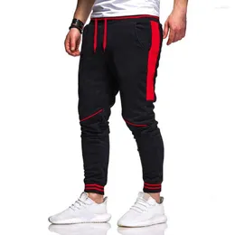 Męskie spodnie sportowe kostki remisowane sportowe streetwear koronki w połowie wzniesienia spodnie dresowe dla ludzi na na świeżym powietrzu