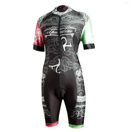 Tävlingssatser 2023 Kvinnor Triathlon Suit Flower Black Tri Kort ärmkläder Andningsbara mountainbike Mtb Road Cycling Jersey