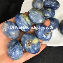 Kyanite Tumbled Healing Crystals and Stones Crafts Polished Irregular Throat Chakra Natural Blue Quartz Gemstone Tumblestone Rocks Specimen for Deep Meditation