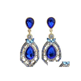 Dangle Chandelier Bohemian Earrings For Woman Statement Fashion Beautifly Jewelry Esign Ear Cuffing Gemstone Korean Earring Crysta Dhrmw