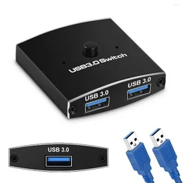 3.0 Switch Selector KVM 5Gbps 2 In 1 Out USB Two-Way Sharer For Printer Keyboard Mouse Sharing