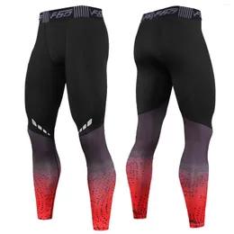 Men's Pants Tights Men's Fitness Leggings Running Training High Elastic Fast Drying Breathable Trousers