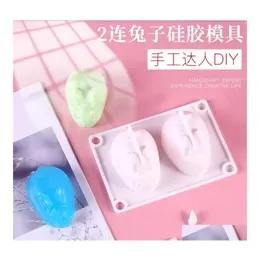 Bakning M￶gel Mods Sile Cake Mold Net Red 2 ￄven Rabbit Jelly Pudding Mousse Diy Drop Delivery Home Garden Kitchen Dining Bar Bakewar Otm4o