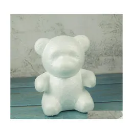 Christmas Decorations 20Cm Polystyrene Styrofoam White Foam Bear Mold Rose Teddy Heart Mothers Day Gifts Party Wedding Decoration 53 Dhq3A