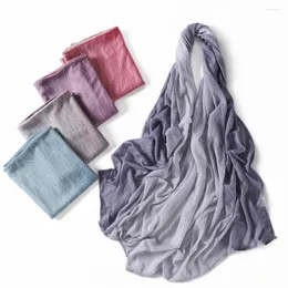 Sciarpe Hijab traspiranti in pizzo di alta qualità Sciarpa lunga da donna musulmana Scialle di grandi dimensioni Islam Foulard Maglia elastica da donna