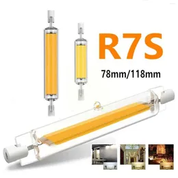 High Power LED R7S Bulb 10W 78mm 20W 118mm 220V COB Lamp Beam Glass Degree Home Office Lighting Tube 360 Halogen Replace Tu O7Y8