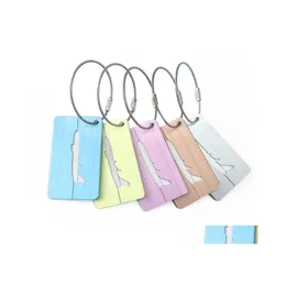 Party Favor 5 Colors Suitcase Lage Label Tags Airplane Handbag Pendant Id Identify Holder For Travel Gifts Sn3749 Drop Delivery Home Dhlfh