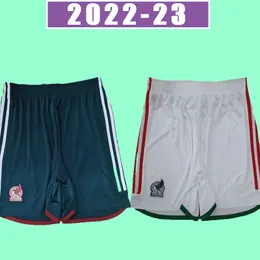 Lång ärm 2022 2023 Mexiko Soccer Shorts World H.Losano Guardado Chicharito G dos Santos 22 23 Cup Football Pants Camiseta de Futbol hem