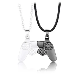 Anhänger Halsketten Cross Border Game Console Griff Paar Halskette Magnet Stein Personalisierte Männer- und Frauen -Valentinstag G.