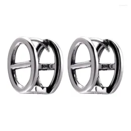 Hoop Earrings Stud Round Style Glam Fashion Good Jewerly For Women 2023 Gift In 925 Sterling Silver Super Deal