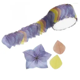 Decorative Flowers Practical 200PCS/Roll Masking Scrapbook Sticker Sticky Paper Flower Petals Tape Washi Balloon