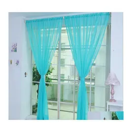 Sheer Curtains Modern For Kitchen Living Room Solid Curtain Tle On The Windows Treatments Drapes Window Sn Drop Delivery Home Garden Otbj8