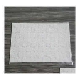 Strumenti artigianali Sublimazione Puzzle Formato A4 Fai da te Blanks Puzzle Bianco Jigsaw 80Pcs Trasferimento di stampa a caldo Regalo fatto a mano 1335 T2 Drop Deliv Dhuro