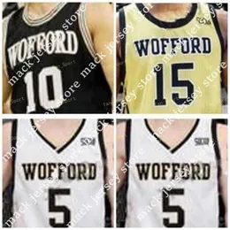 Basquete Nik1 NCAA Wofford Terriers Jersey de basquete 25 Messias Jones 31 Donovan tema-amor 33 Cameron Jackson 50 Matthew pegram personaliza