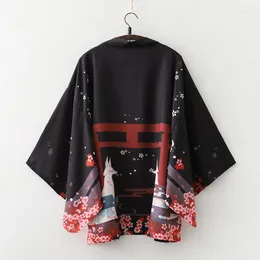 Ubranie etniczne Modna Moda Letnia plaża Yukata Streetwear Cardigan Kobiety Japońskie kimono harajuku tradycyjna cosplay bluzka haori