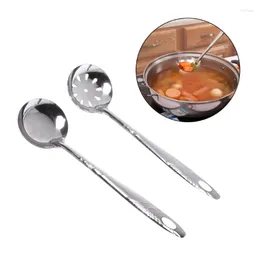 Set di stoviglie 2 pezzi in acciaio inossidabile grande cucchiaio da zuppa mestolo skimmer filtro scolapasta utensile da cucina