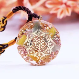 Pendant Necklaces Reiki Sacred Geometry Energy Orgon Necklace Chakra Emf Protection For Healing Natural Crystal Resin Jewelry