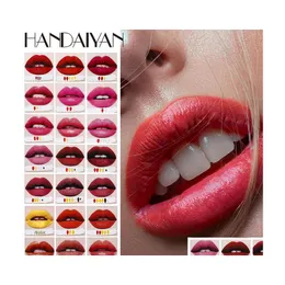 Lipstick Handaiyan DIY Zestaw 5 płynnych szminek Kolory Ustaw krem ​​nawilżający Longlasting Łatwy w nosze