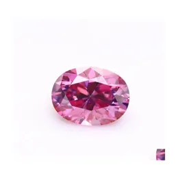 Other 0.53Ct Pink Color Vvs1 Oval Moissanite Loose Stones Excellent Cut Diamond Pass For Diy Jewelry Making Ringother Otherother Dro Dhrux