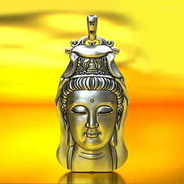 Pendanthalsband Rd Solid Buddha Head Avalokitesvara Halsband Life Tathagata för män och kvinnor man