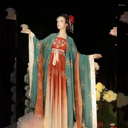Scena noszona chińskie tradycyjne kobiety hanfu kostium tańca bajki sukienki starożytne sukienki eleganckie dorosłe karnawałowe imprezę tańcząca dla pani