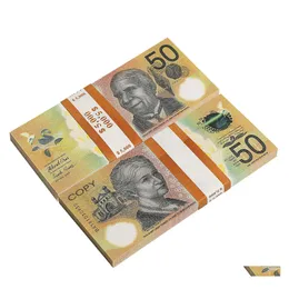 ROVA GAMES AUM BABILIDADES AUM BABILIDADES Australiano Dollar 20 50 100 Papel Copy FL Print BankNote Money Fake Monopoly Movie Adere