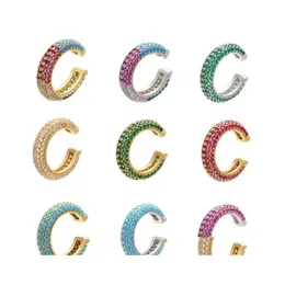 Charm 15X15Mm Cz Oor Manchet C-Form/Sternform-Ohrclips Keine durchbohrten Ohrringe für Frauenschmuck 1844 T2 Drop Delivery Dhizu