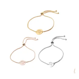 Link Chain Fashion 12 Constellation Link Bransoletka Design For Women Amet Zodiac Znak Rose Gold Kolor Charm Bangle Dift TITA DH5C8