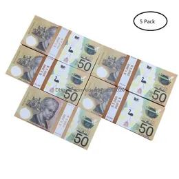Novidade Jogos Prop Notas Aud Dólar Australiano 20 50 100 Cópia em papel Fl Imprimir Notas Dinheiro Falso Monopólio Filme Adereços Drop Deliv Dhqdt8QDJ