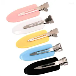 헤어 보석 Shuangr 4pcs/set no bend seamless clips side bangs 고정 프린지 바렛 메이크업 세탁 얼굴 액세서리 여자 여자 헤어 핀