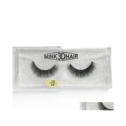 FALSE EYGRASS 12 Styles 1Pair/Lot 100 Real Siberian 3D Mink FL Strip Eyelash Long Individual Lashes Extension 1 Par Drop Delivery Dhpyj