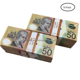 Novidade Jogos Prop Aud Notas Dólar Australiano 20 50 100 Cópia de papel Fl Imprimir Notas Dinheiro Falso Monopólio Filme Adereços Drop Deliv Dhqdt24IT