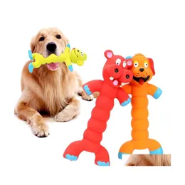 Dog Toys Chews Puppy Pet Latex Play Chew Dogs Cats Pets Supplies Animal Shape Rubber Squeaky Sound Toy Drop Delivery Home Garden Dhtqb