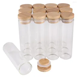 Storage Bottles 30 Pieces 60ml 120mm Test Tubes With Bamboo Caps Glass Jars Vials Wishing Bolttes Wish Bottle For Wedding Crafts Gift