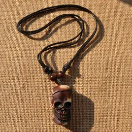 Pendant Necklaces Bull Skeleton Punk Style Men's Necklace Halloween Domineering