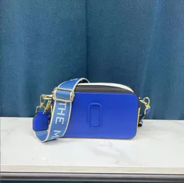 Brieftaschen Marc Designer-Tasche Damen-Kameratasche M Breiter Schultergurt J Modische farblich passende Kamera-Einzelschulter R230119