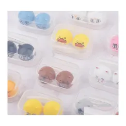 REFILLABLE COMPACTS Animal Contact Lens Case Lenses Box Color Cole Cartoon Glasses DHS Drop Delivery Health Beauty Makeup P￥sar DH0MG