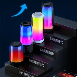 Altoparlante altoparlante Bluetooth colorato Luminio luminoso Pulsante L4 Audio esterno Subwoofer Bluetooth Audio Bluetooth