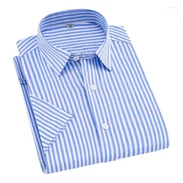 Männer Casual Hemden DAVYDAISY 2023 Ankunft Sommer Männer Hemd Kurzarm Mode Gestreifte Männliche Formale Business Camisa Masculina 298