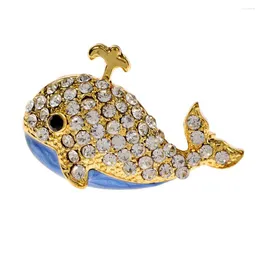 Brooches CINDY XIANG Cute Rhinestone Whale For Women Small Beautiful Animal Pin Summer Shirt Arrival Dress Accessories