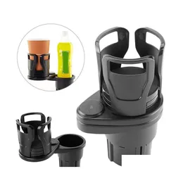 Drink Holder Car Drinking Bottle 360 Degrees Rotatable Water Cup Sunglasses Phone Organizer Storage Interior Accessories Drop Delive Dhujo