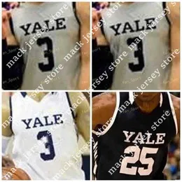 대학 농구 착용 NIK1 NCAA College Yale Basketball Jersey 10 Matthue Cotton 11 Michael Feinberg 14 Jameel Alausa 20 Paul Atkinson