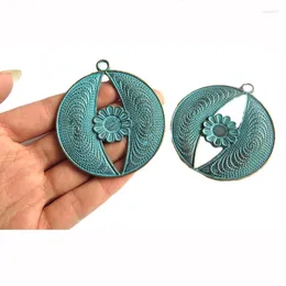 Подвесные ожерелья 3pcs verdigris patina dollow