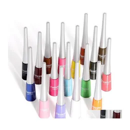 Eyeliner 17 Color Liquid Matte Fast Mticolor صبغة طويلة تدوم طوال اليوم CMAADU بالجملة بعناية العيون قطرة التسليم الجمال DHTJH