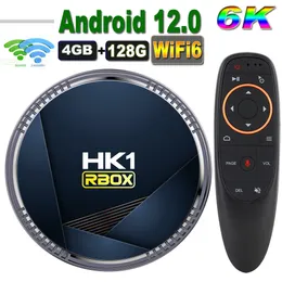 HK1 RBOX H8 Android 12 TV Box Allwinner H618 6K 2.4G 5G Wifi 4GB 128G 64G 32GB 2G16G BT5.0 Global Media Player Receiver HK1rbox