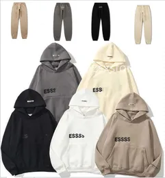 Ess varm hoody hooded hoodies designer mens kvinnor hög kvalitet streetwear pullover tröjor lösa jumper toppar klädstorlek s-xl